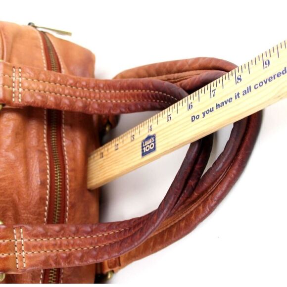 Marc by Marc Jacobs TAN BROWN GENUINE LEATHER TOTE SHOULDER BAG HANDBAG PURSE - Picture 12 of 12